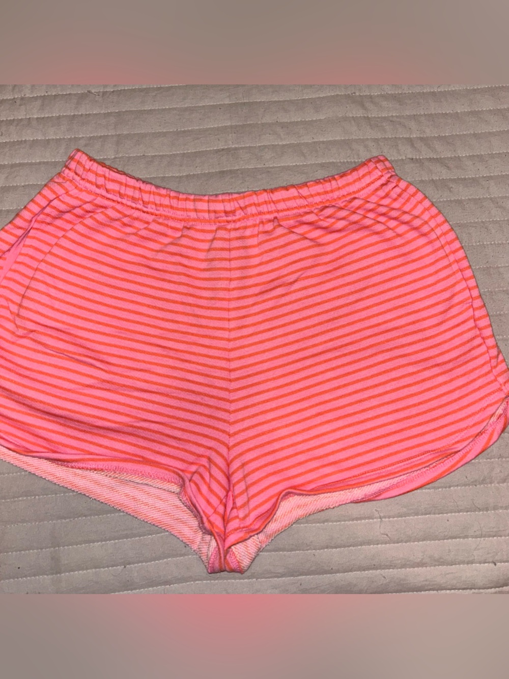 wild fable Neon Pink and Orange Striped Shorts